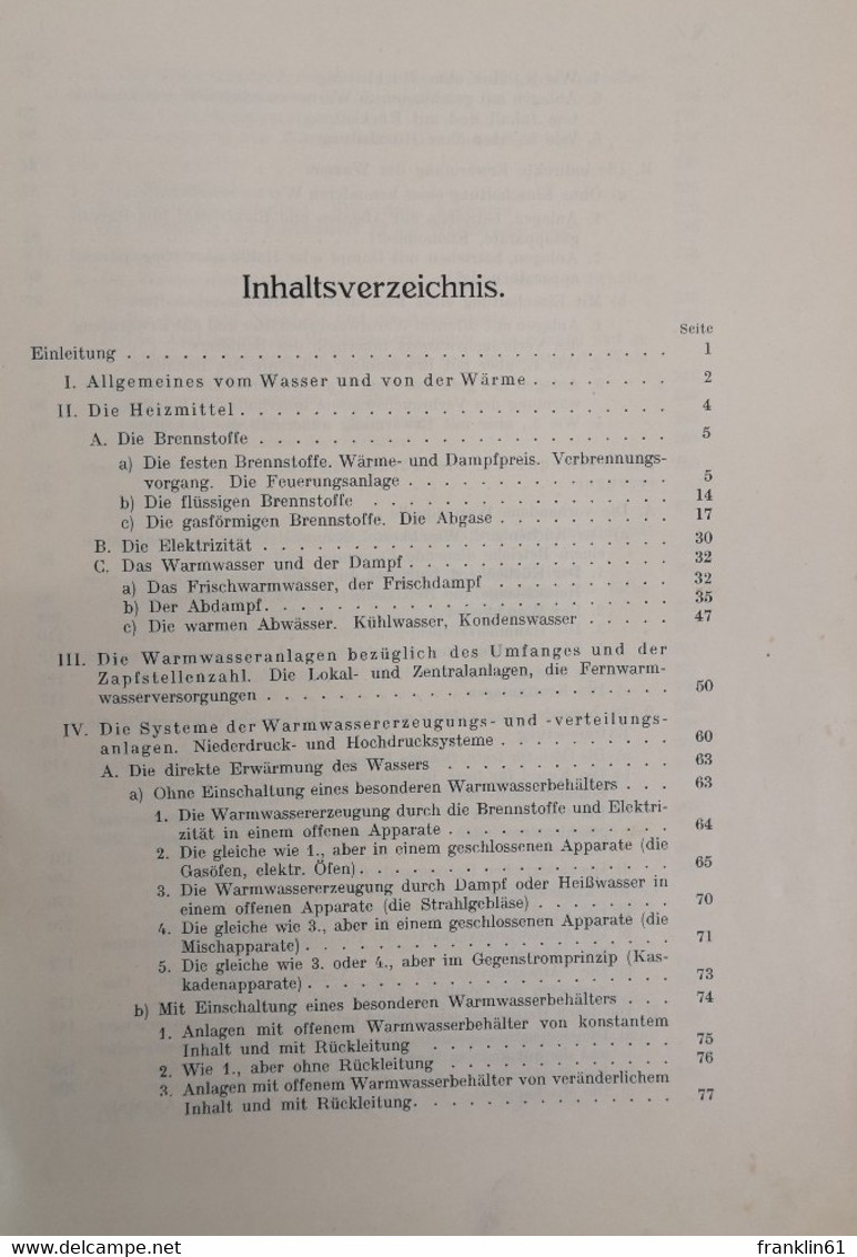 Warmwasser - Erzeugung Und Verteilung. - Glossaries