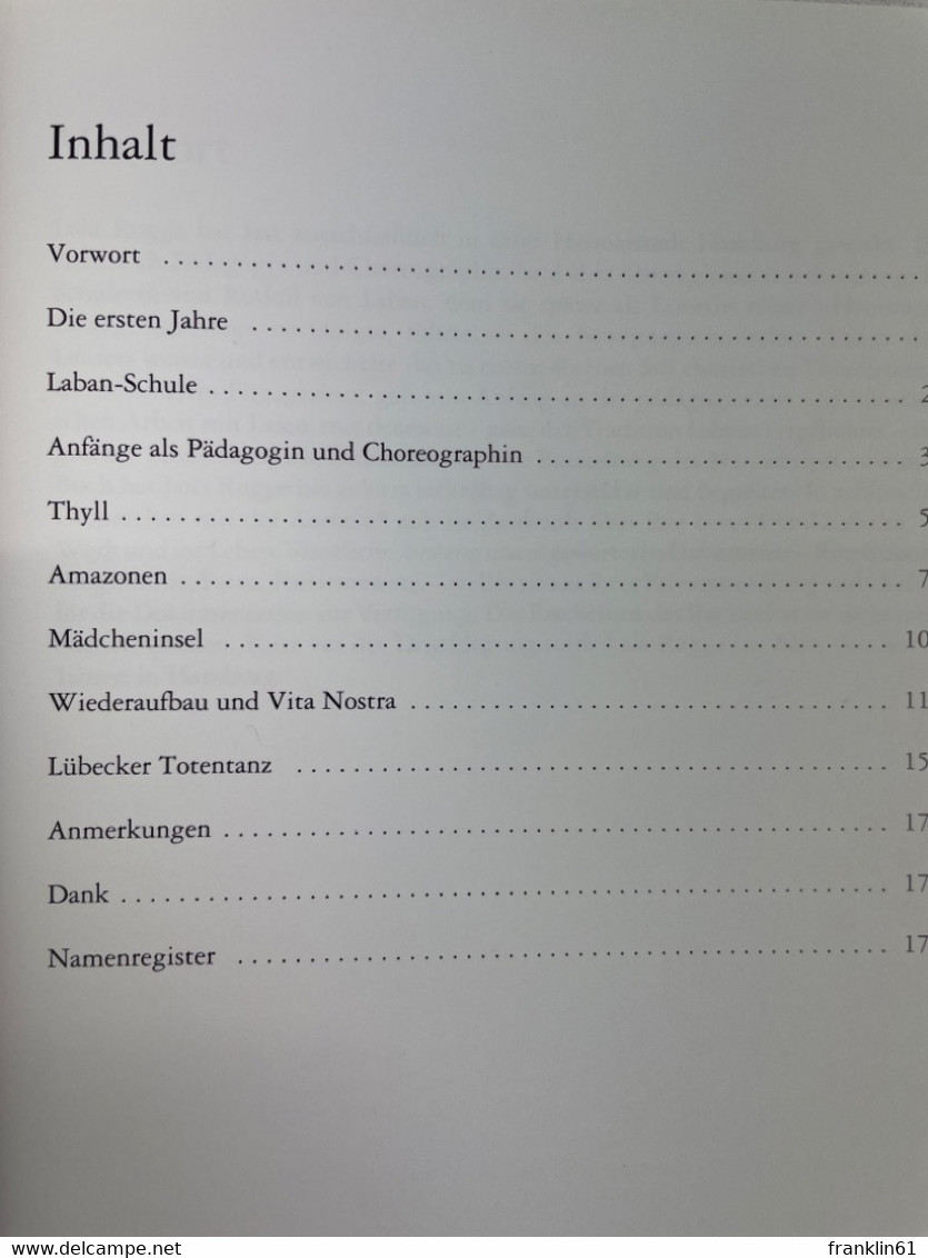 Lola Rogge : Pädagogin Und Choreographin Des Freien Tanzes. - Theater & Dans