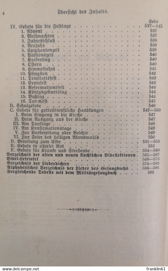 Evangelisches Gesangbuch Für Rheinland Und Westfalen. - Musik