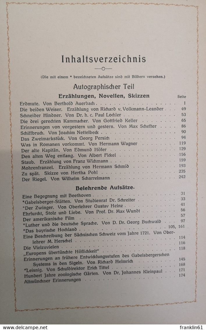 Bunte Blätter. 15.Jahrgang 1921. - Autres & Non Classés