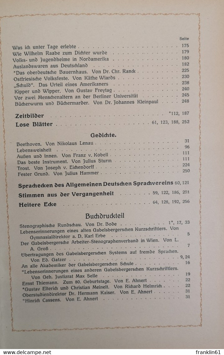 Bunte Blätter. 15.Jahrgang 1921. - Autres & Non Classés