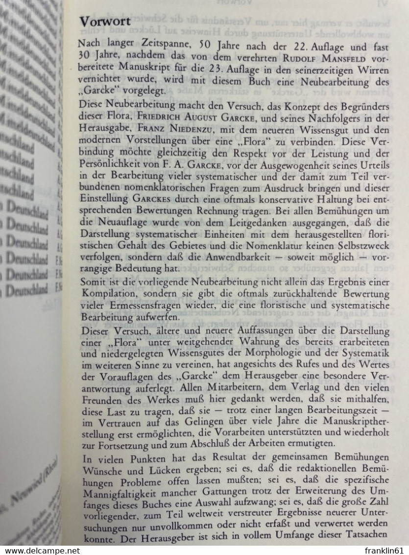 Illustrierte Flora : Deutschland U. Angrenzende Gebiete; Gefässkryptogamen U. Blütenpflanzen. - Dieren