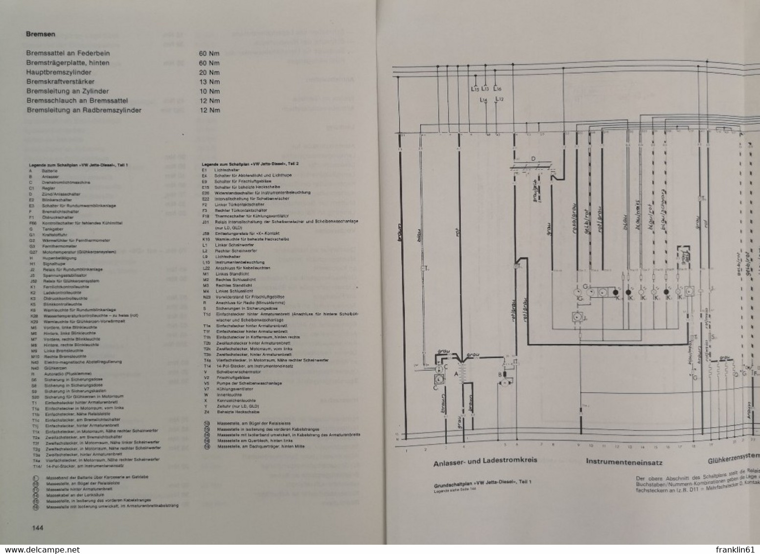 VW Jetta - Diesel Ab Juli 1980. Reparaturanleitung. - Tecnica