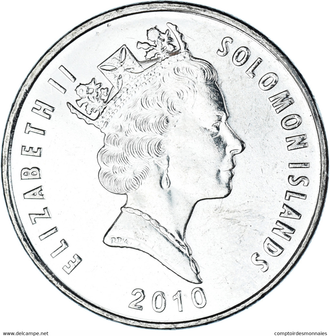 Monnaie, Îles Salomon, 20 Cents, 2010, SPL, Acier Plaqué Nickel, KM:28 - Islas Salomón