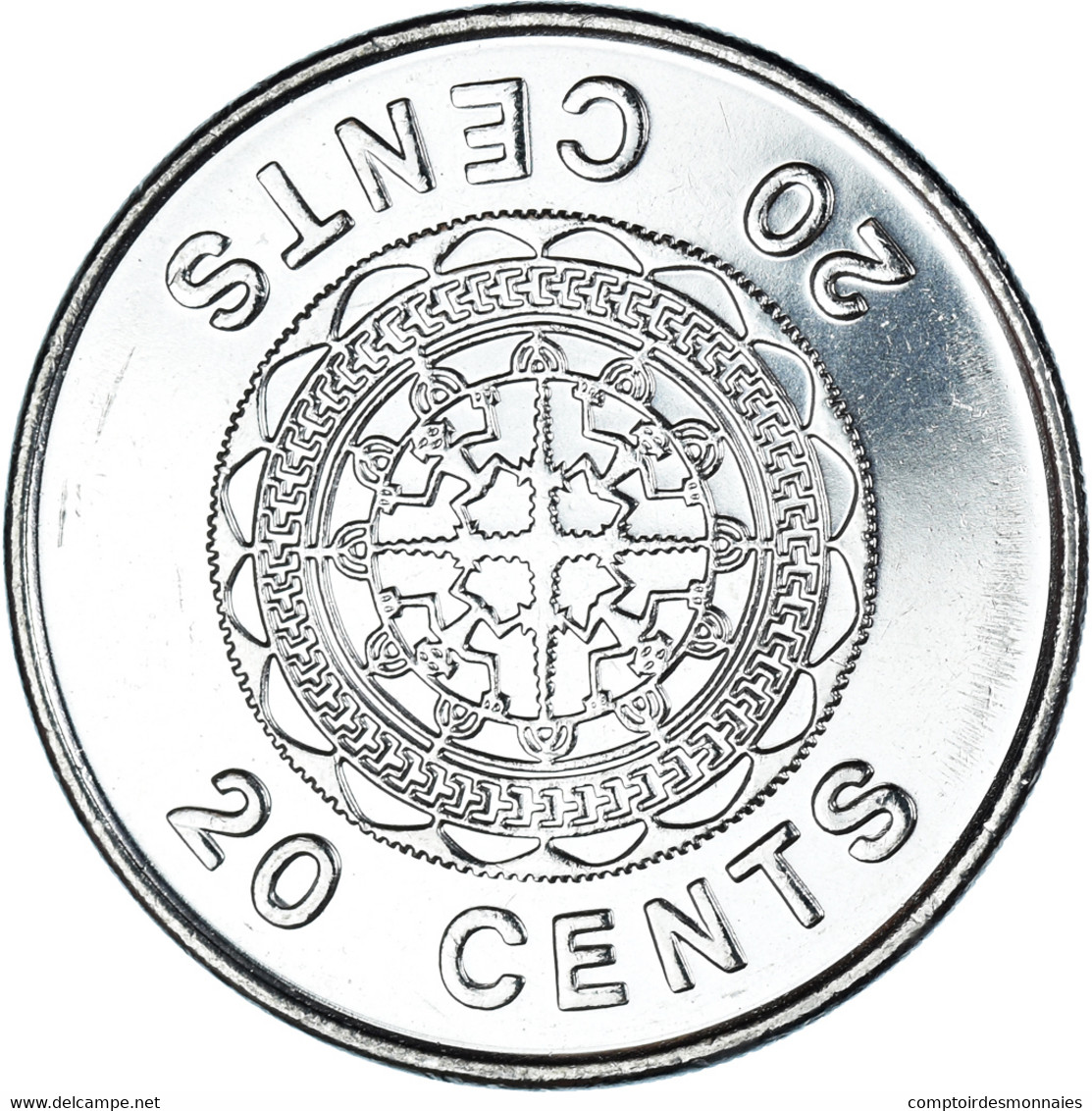 Monnaie, Îles Salomon, 20 Cents, 2010, SPL, Acier Plaqué Nickel, KM:28 - Solomoneilanden