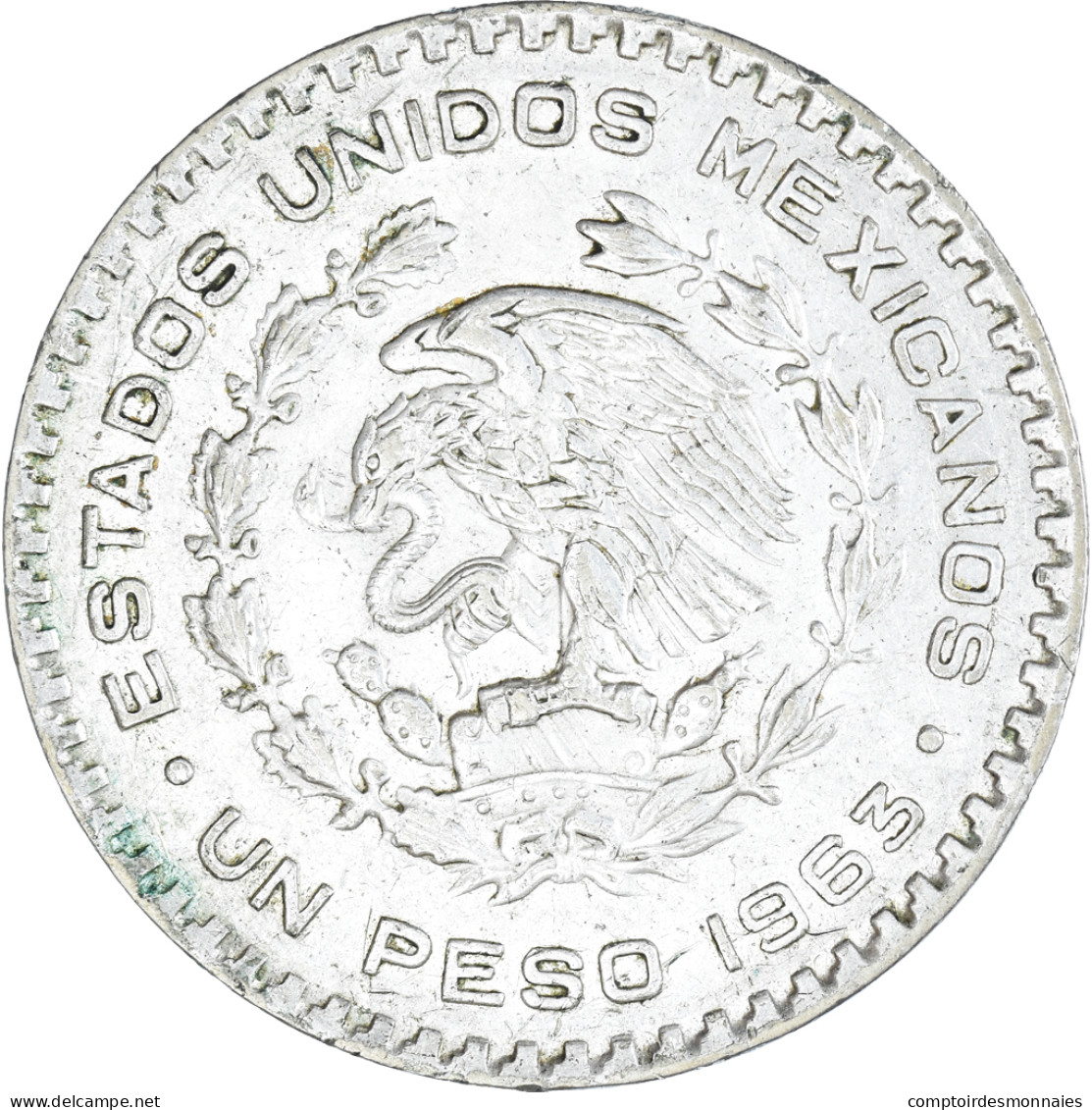 Monnaie, Mexique, Peso, 1963, Mexico City, TTB+, Argent, KM:459 - Mexique