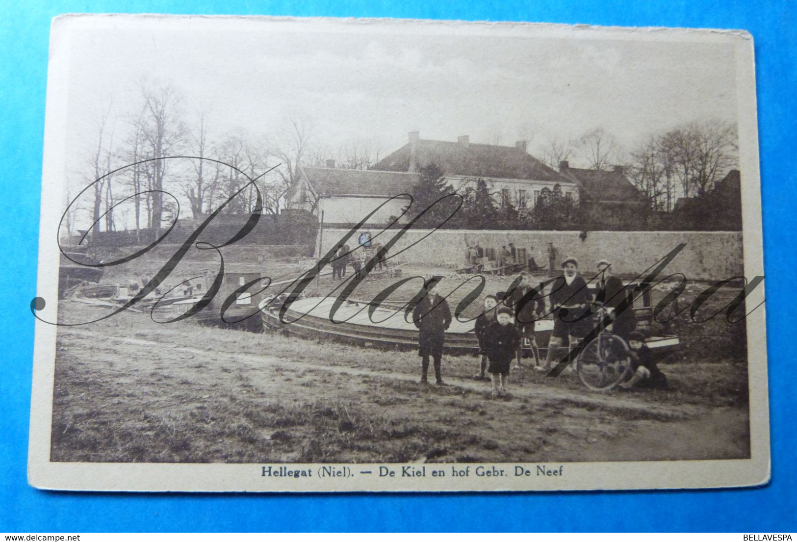 Niel . Hellegat.  De Kiel En Hof Gebr. De Neef.-Kanaal Binnenvaart Peniche Canal - Niel