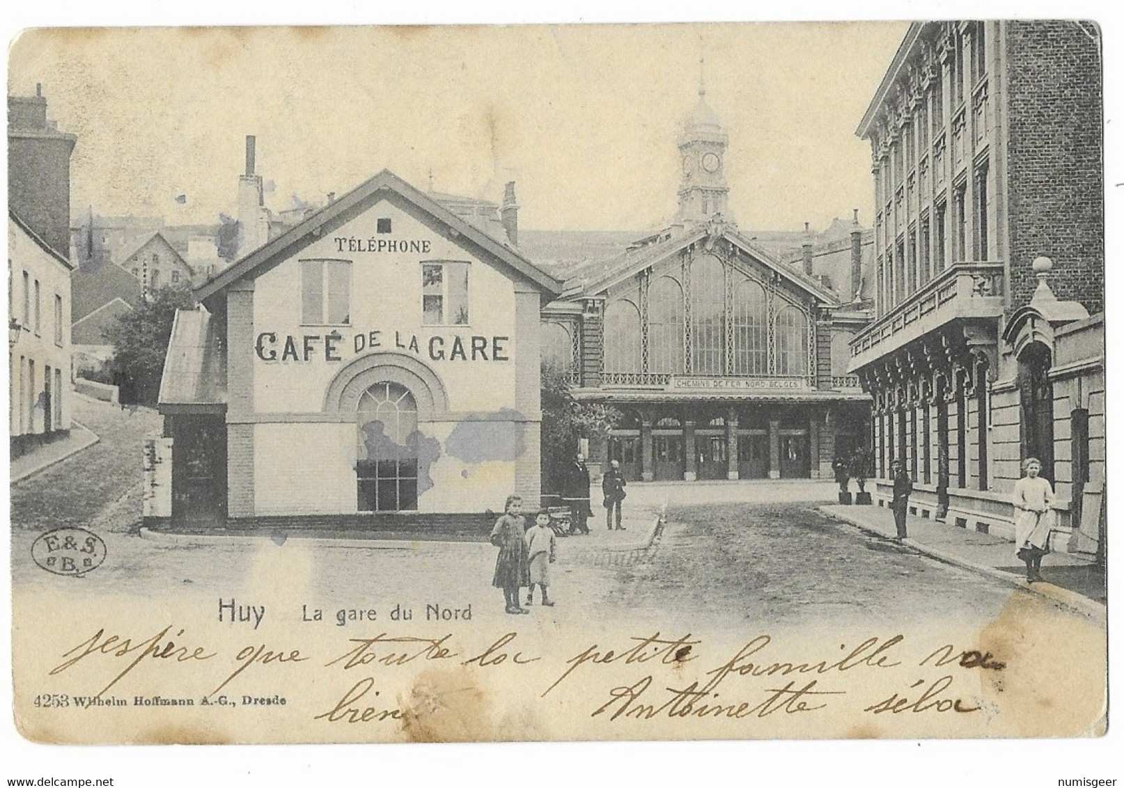HUY --  La Gare Du Nord  ( Café De La Gare ) - Hoei