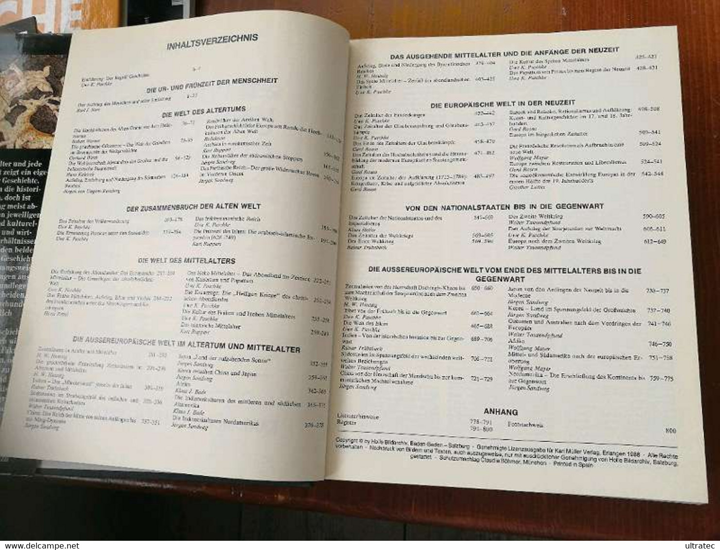 Holle Universal Geschichte Tolles Buch über 800 Seiten Geschichte - Encyclopédies
