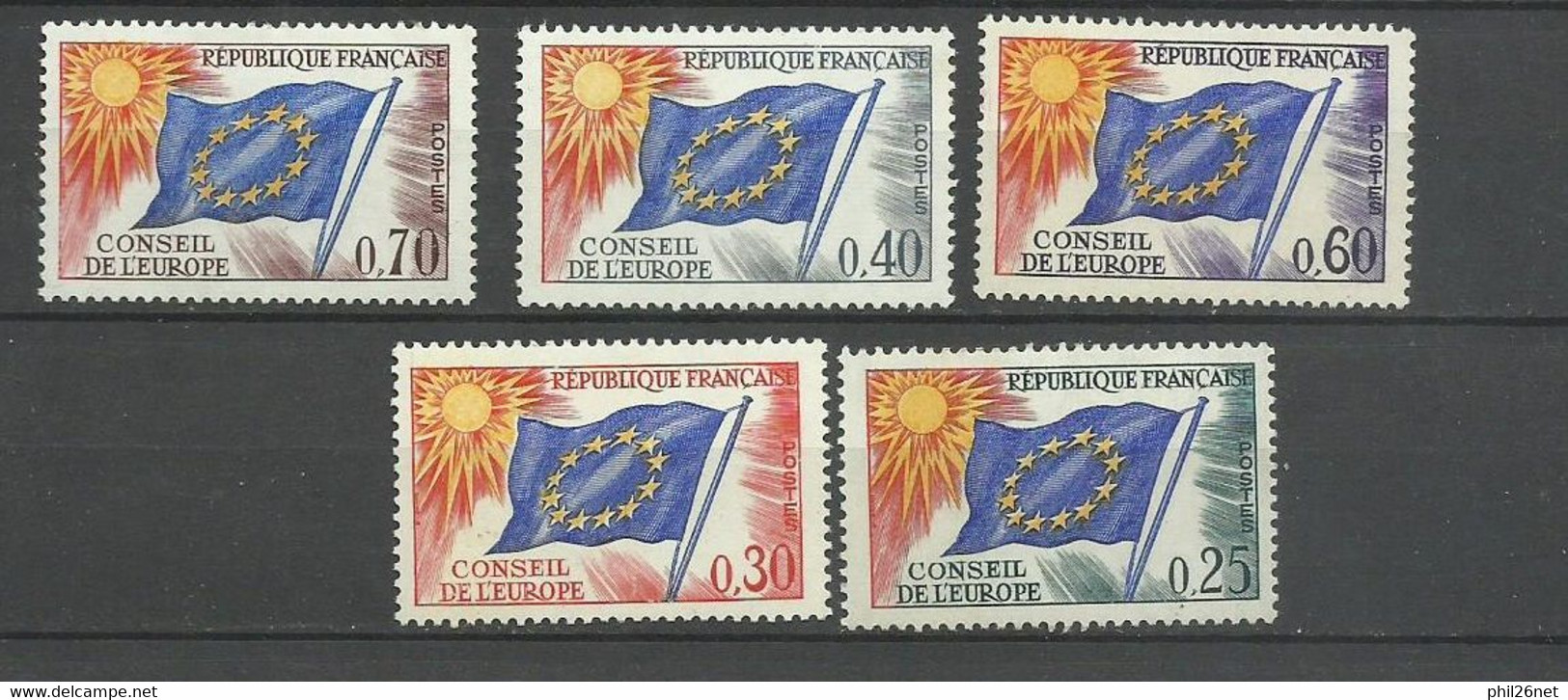 France Service   N° 29  à  31 Et 34 Et 35       Neufs  * *   B/TB    Voir Scans          Soldé ! ! ! - Mint/Hinged