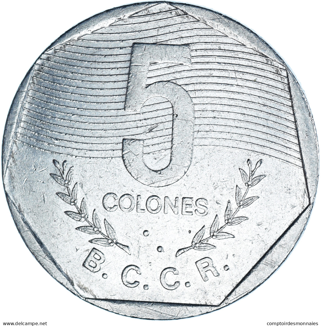 Monnaie, Costa Rica, 5 Colones, 1983, TTB, Acier Inoxydable, KM:214.1 - Costa Rica