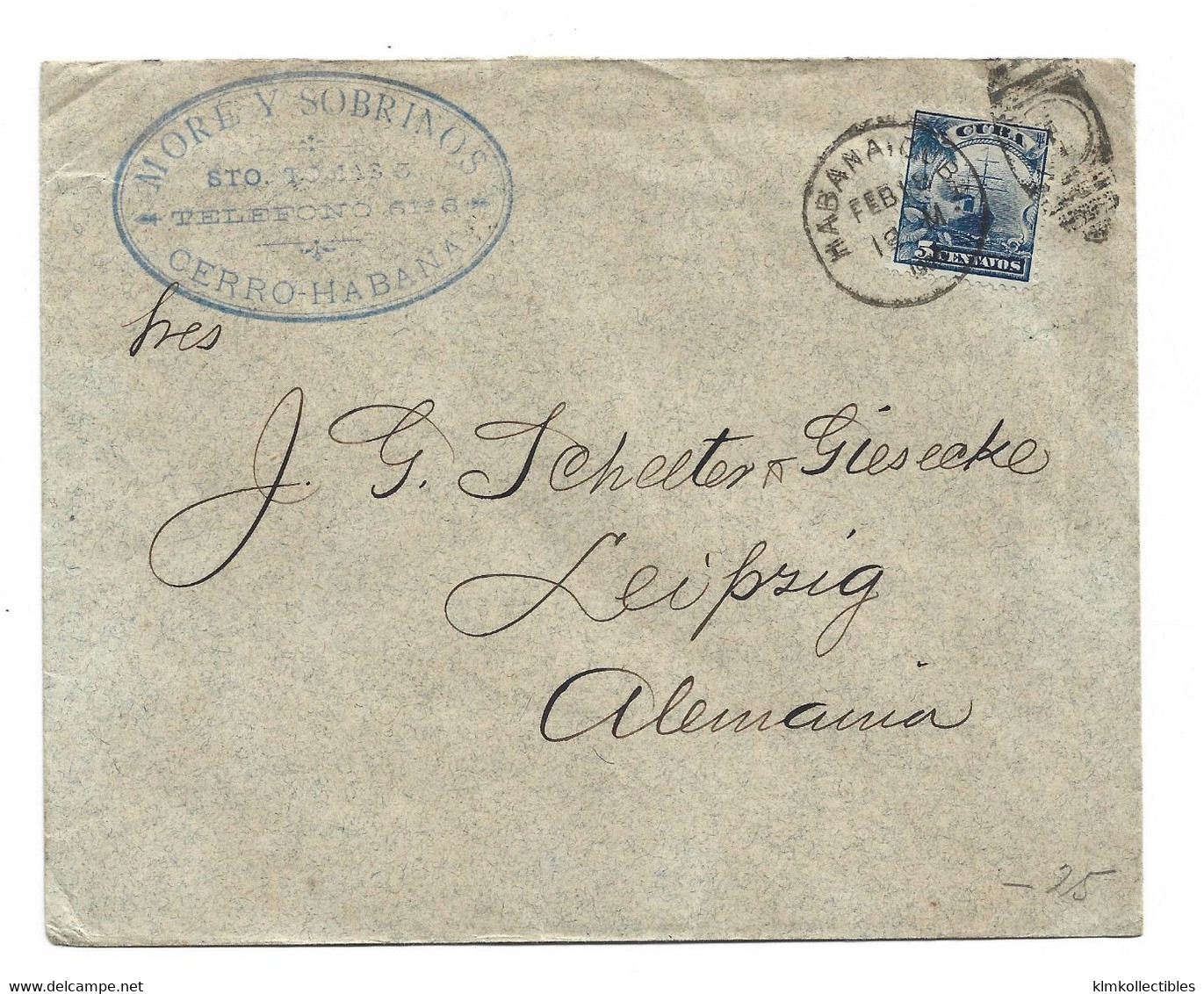 CUBA - HABANA HAVANA COVER SENT TO GERMANY - Lettres & Documents