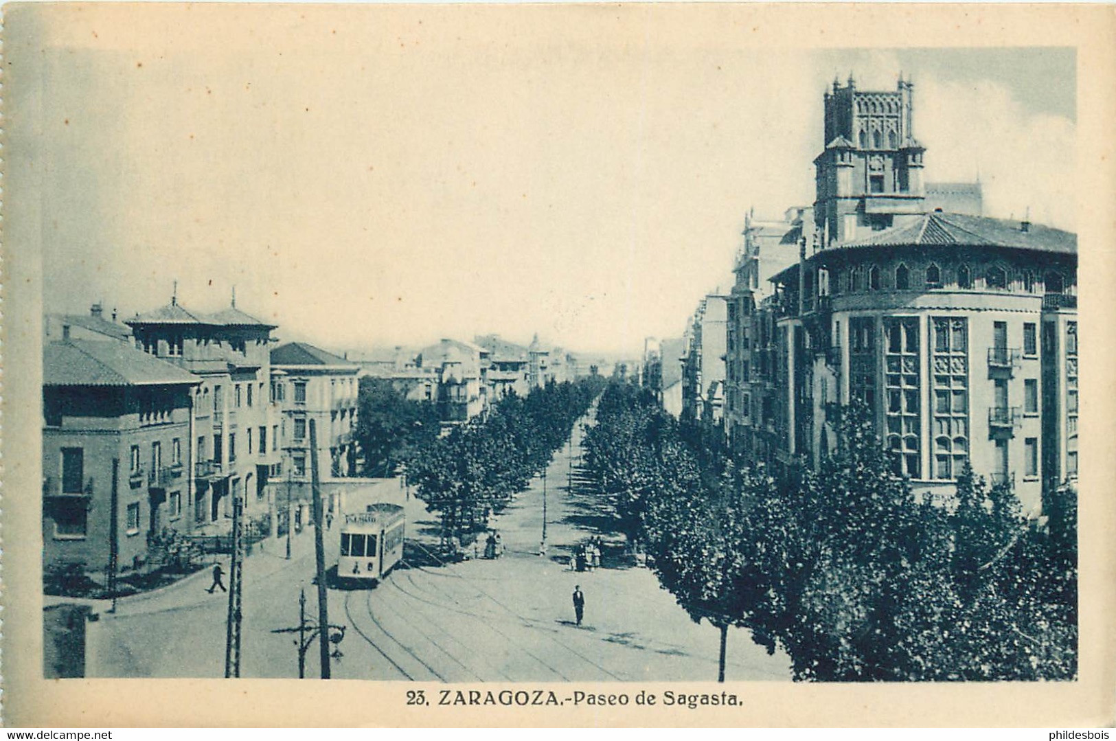 ESPAGNE  ZARAGOZA  Paseo De Sagasta - Zaragoza