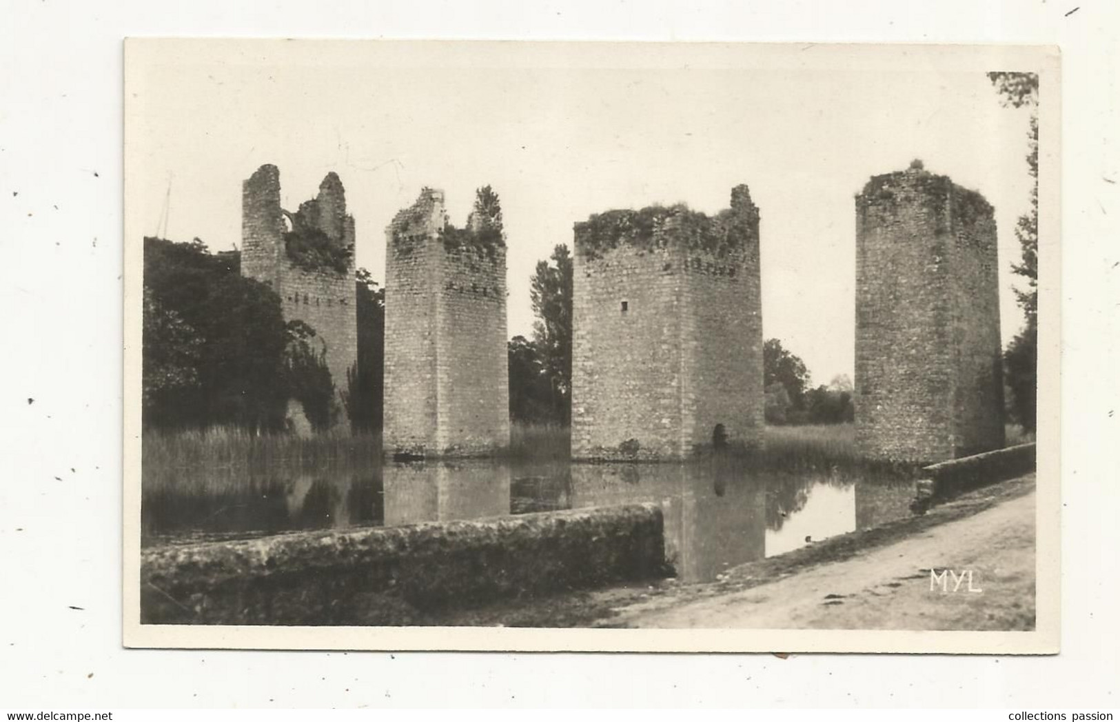 Cp, 86, LUSSAC LES CHATEAUX, Les Piles Du Pont De L'ancien Château Féodal , écrite - Lussac Les Chateaux