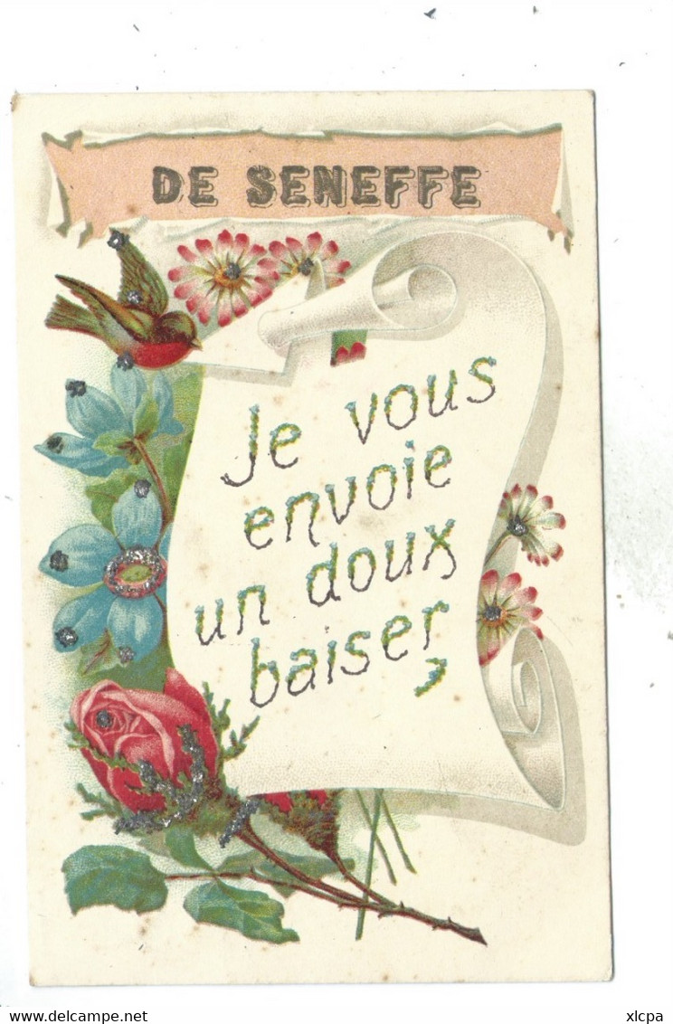 Seneffe Je Vous Envoie Un Doux Baiser ( Cachet De Seneffe ) - Seneffe