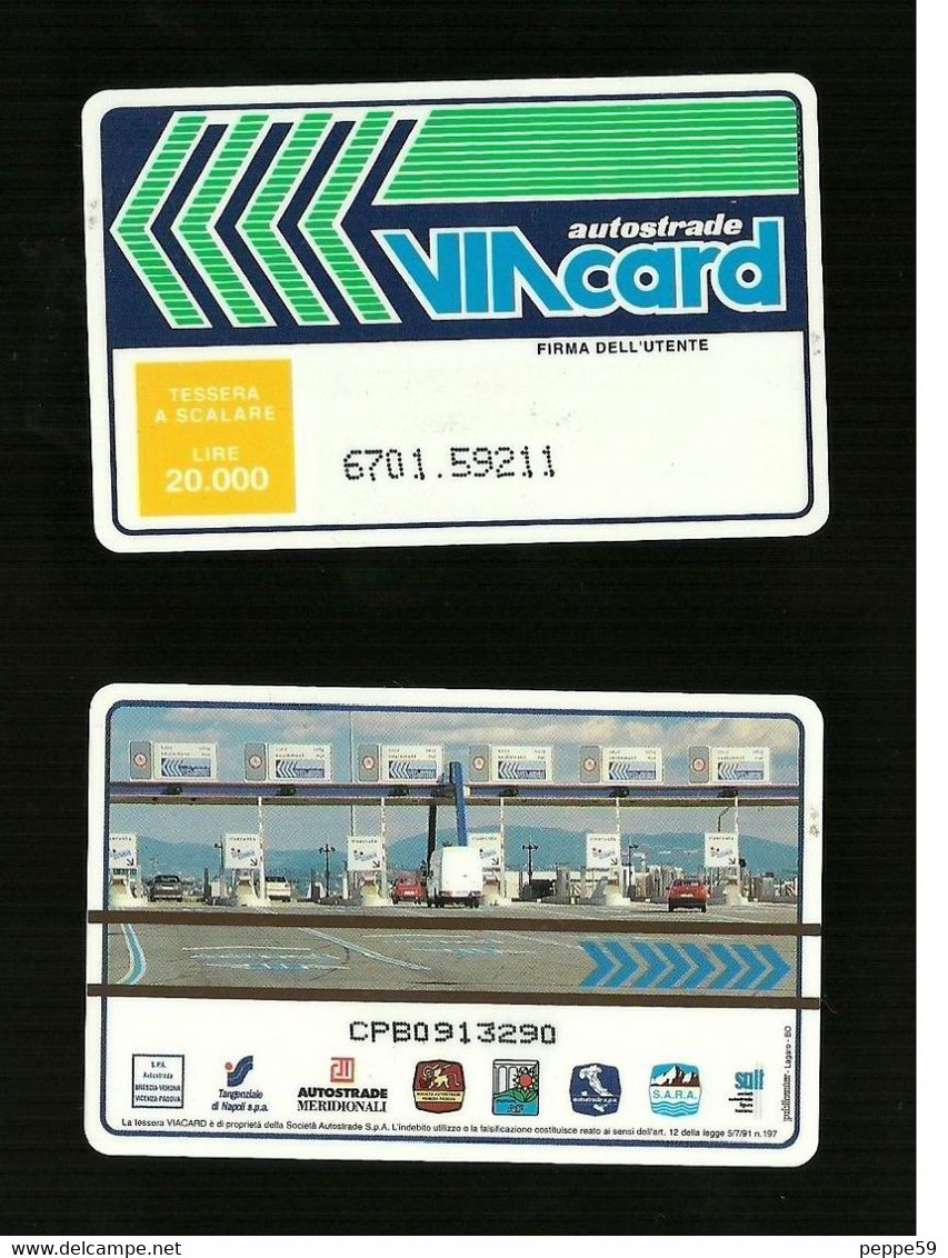 N. 2 Cat. Viacard - Viacard Freccia Grande - 8 Simboli Da Lire 20.000 Publicenter - Sonstige & Ohne Zuordnung