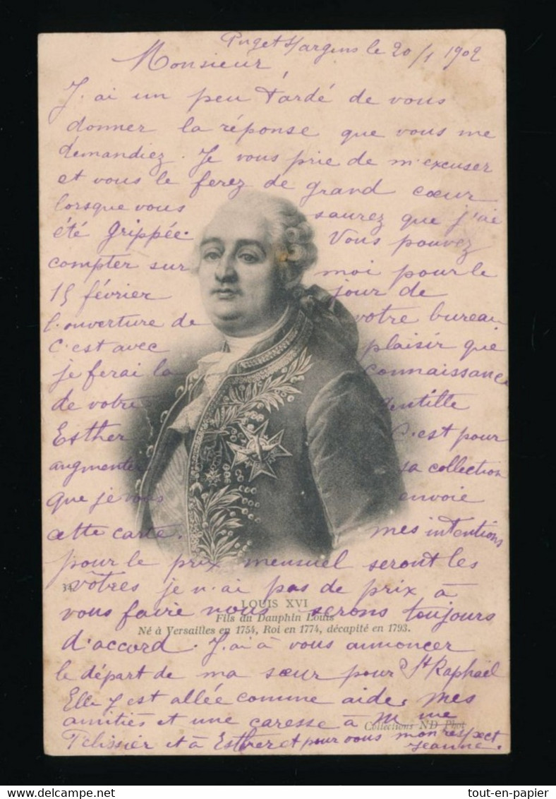 CPA - 34. Louis XVI. Fils Du Dauphin Louis. Né à Versailles En 1754, Roi En 1774, Décapité En 1793. - Histoire
