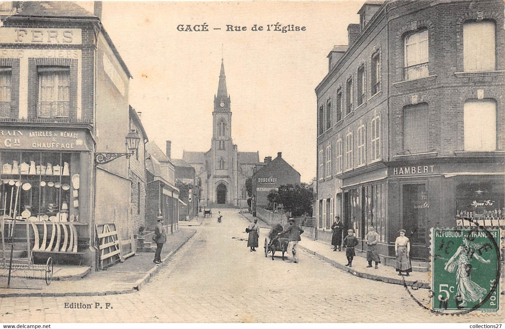 61-GACE- RUE DE L'EGLISE - Gace