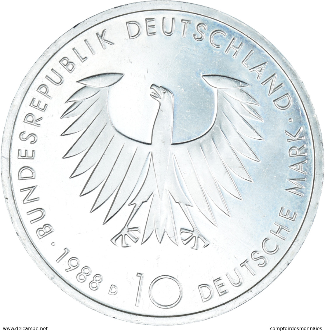 Monnaie, République Fédérale Allemande, 10 Mark, 1988, Munich, Germany, TTB+ - Conmemorativas