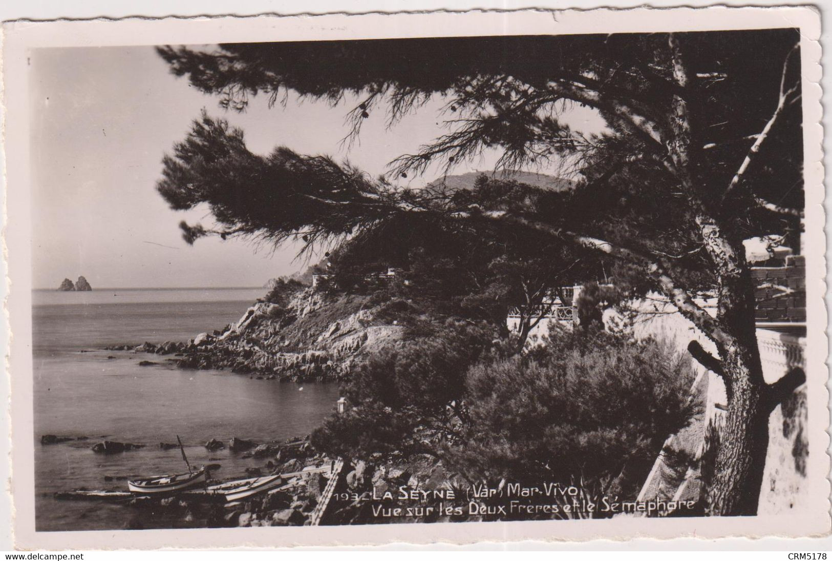 CPSM-D21- LA SEYNE- VUE SUR LES 2 FRERES ET LE SEMAPHORE - La Seyne-sur-Mer