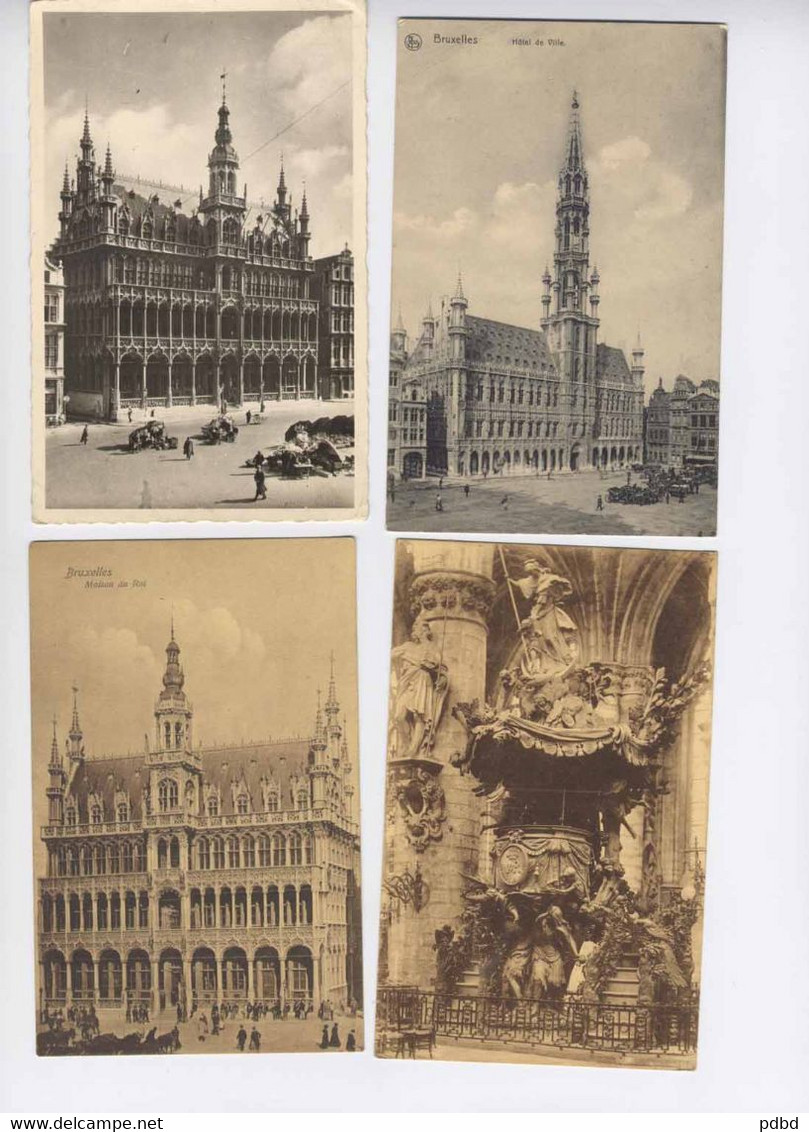 Bruxelles . Petit lot de 25 cartes . 16 CPA, 2 CPSM, 7CPM . Vues diverses .