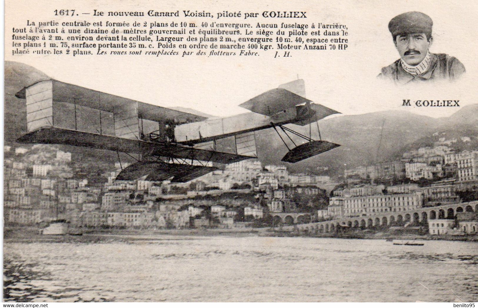 CPA Du Nouveau Avion Canard Voisin,piloté Par COLLEIX. - ....-1914: Précurseurs