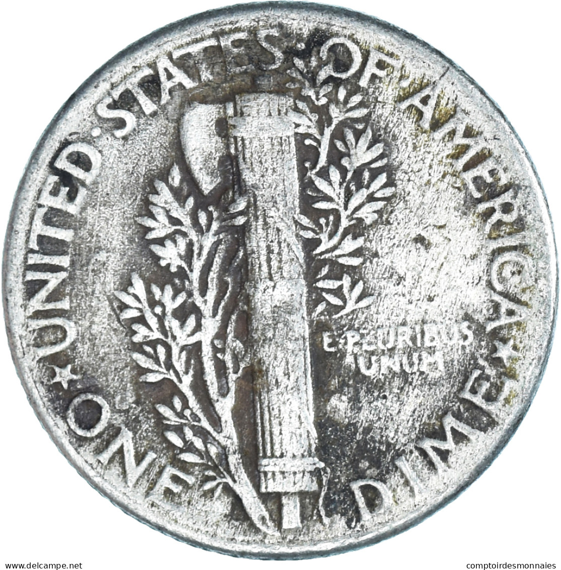 Monnaie, États-Unis, Mercury Dime, Dime, 1944, U.S. Mint, Philadelphie, TB - 1916-1945: Mercury