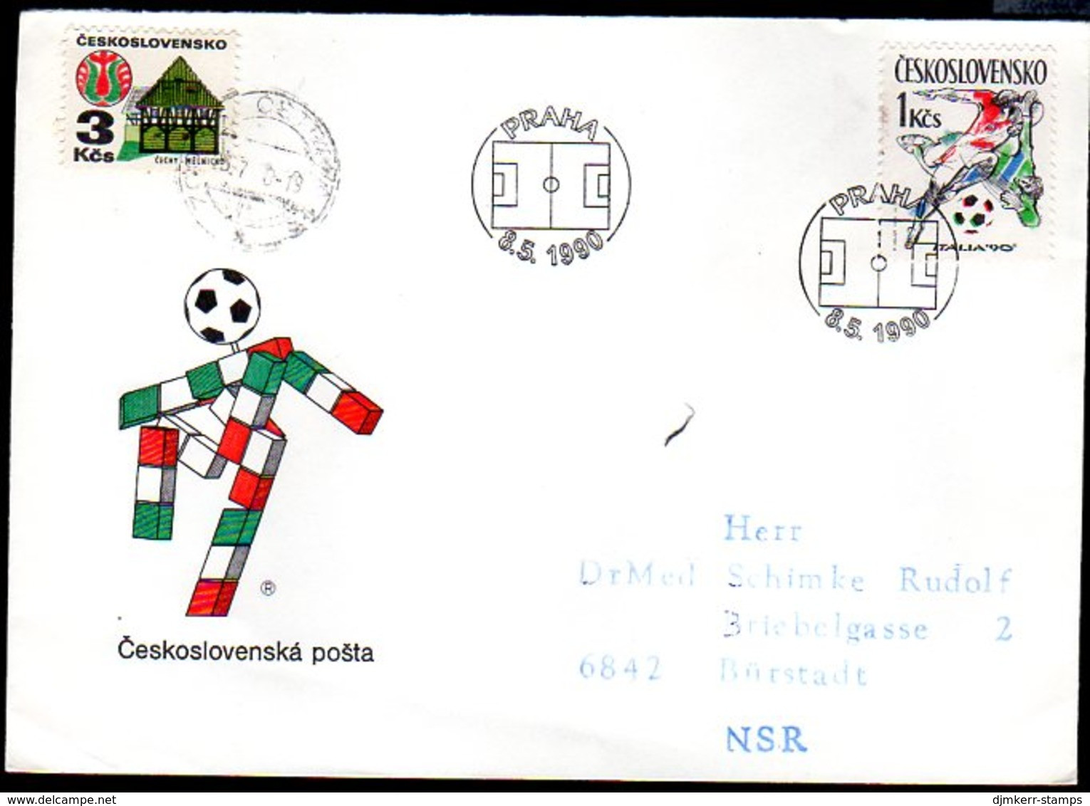 CZECHOSLOVAKIA 1990 Football World Cup FDC   Michel 3049 - FDC