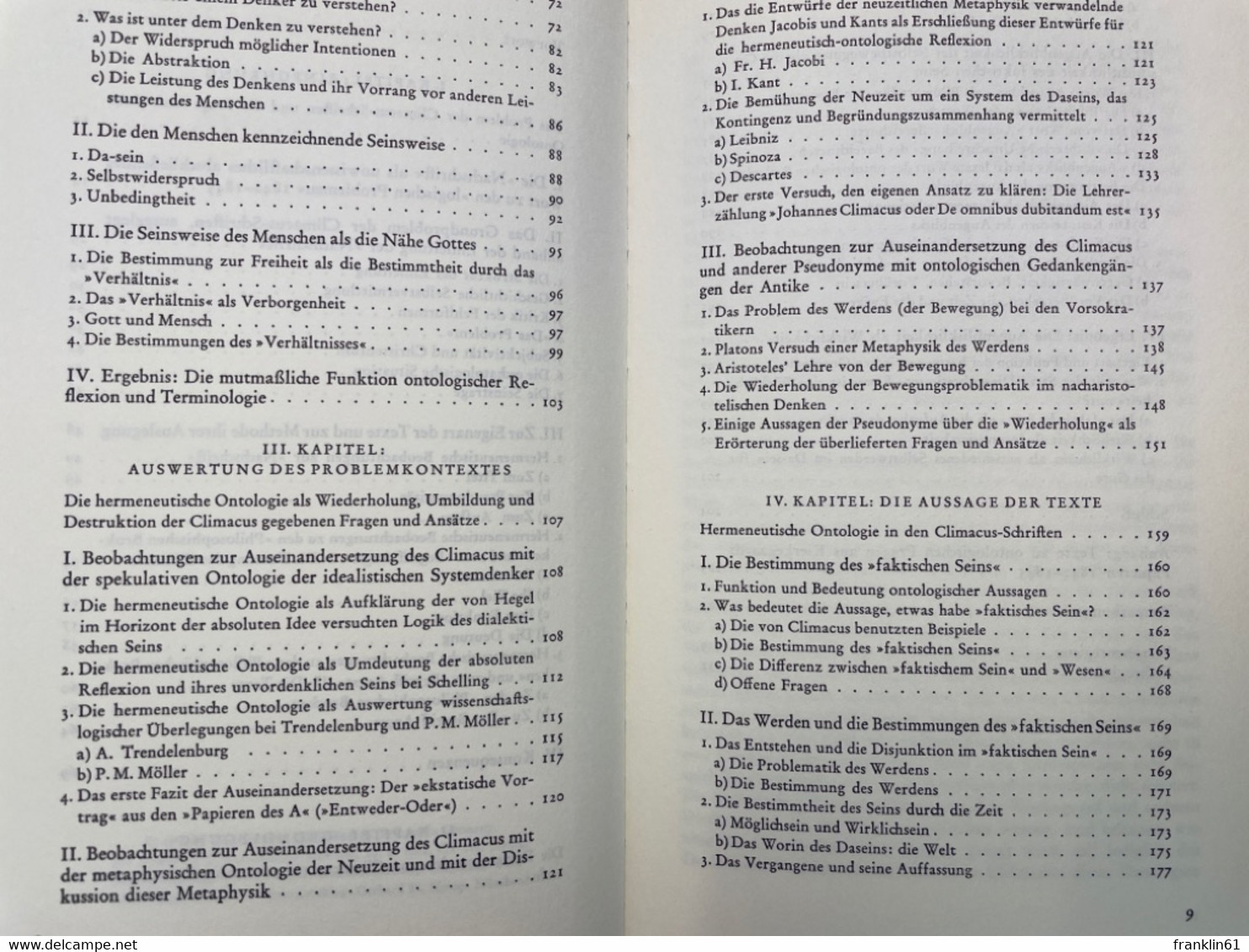 Hermeneutische Ontologie In Den Climacus-Schriften Sören Kierkegaards. - Philosophie