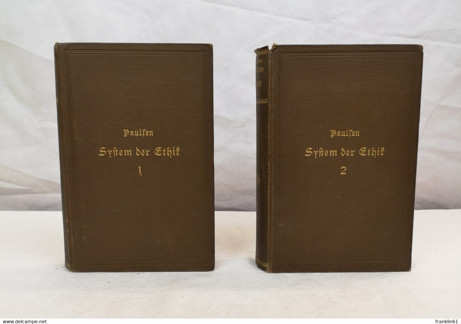 System Der Ethik Mit Einem Umriß Der Staats- Und Gesellschaftslehre. Erster Und Zweiter Band. - Philosophie