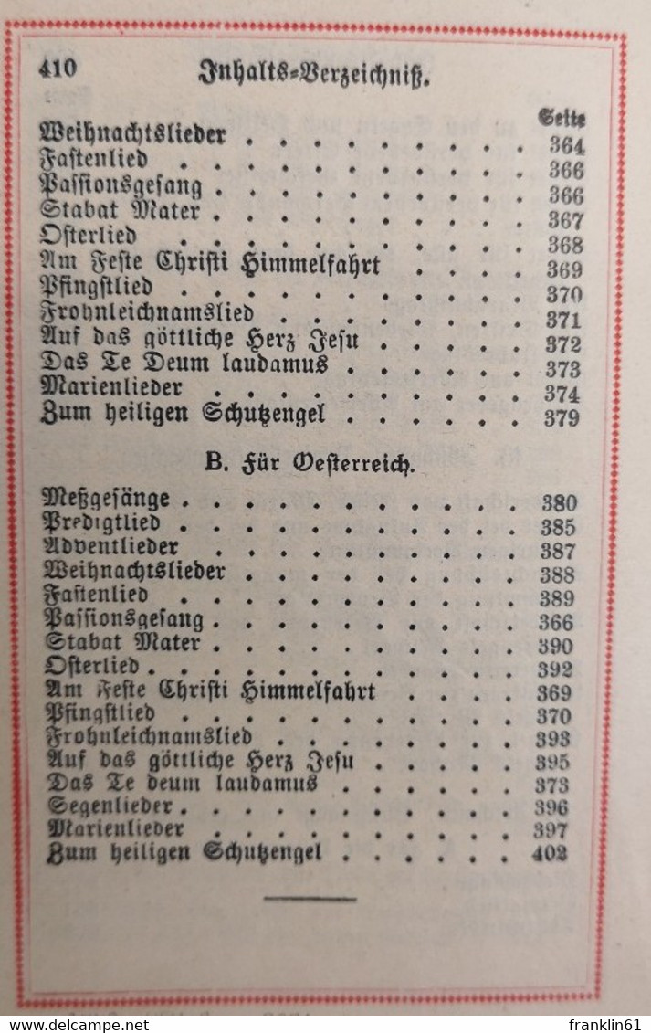 Perlen Der Andacht. Katholisches Gebet- Und Erbauungsbuch. - Cristianismo