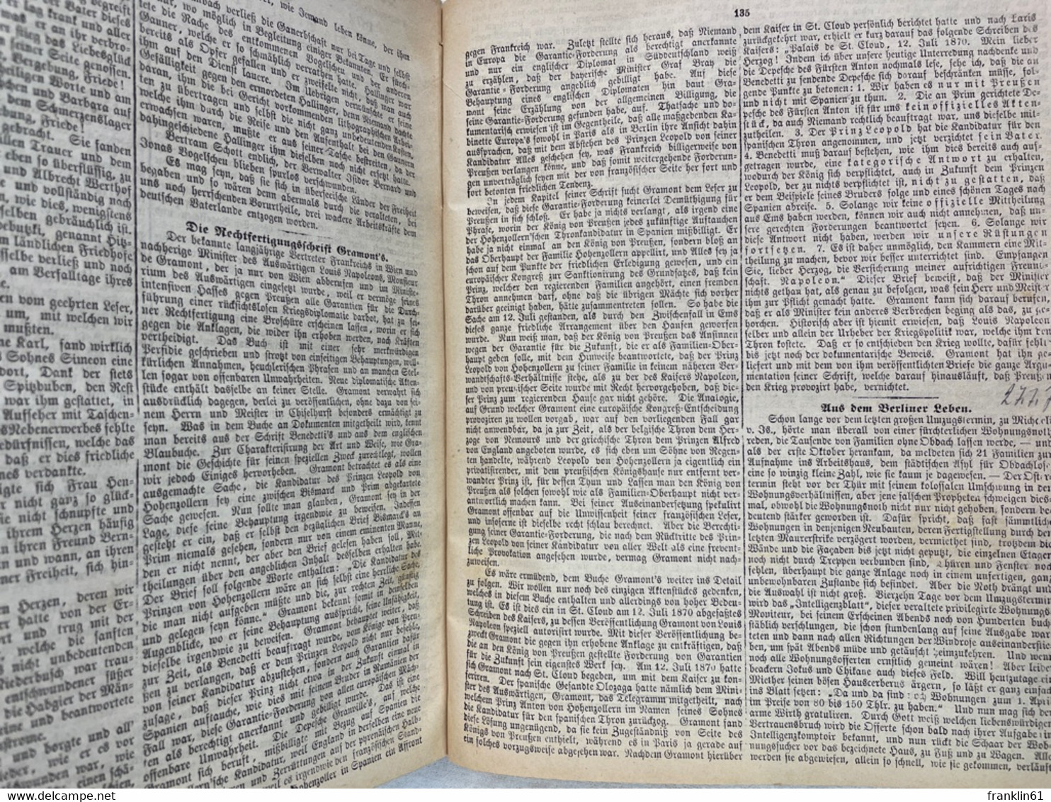 Der Sammler : Belletristische Beilage Zur Augsburger Abendzeitung 1872 KOMPLETT. - Autres & Non Classés