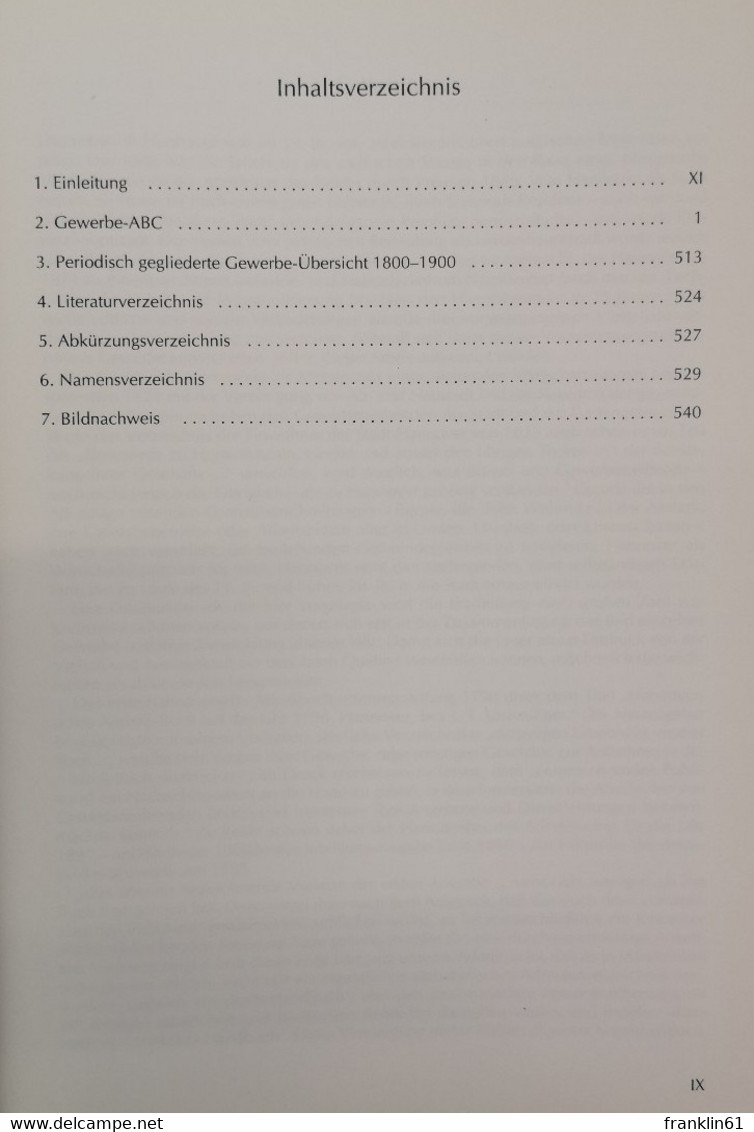 Agenten, Bader Und Copisten. Hannoversches Gewerbe-ABC 1800 - 1900. - Léxicos