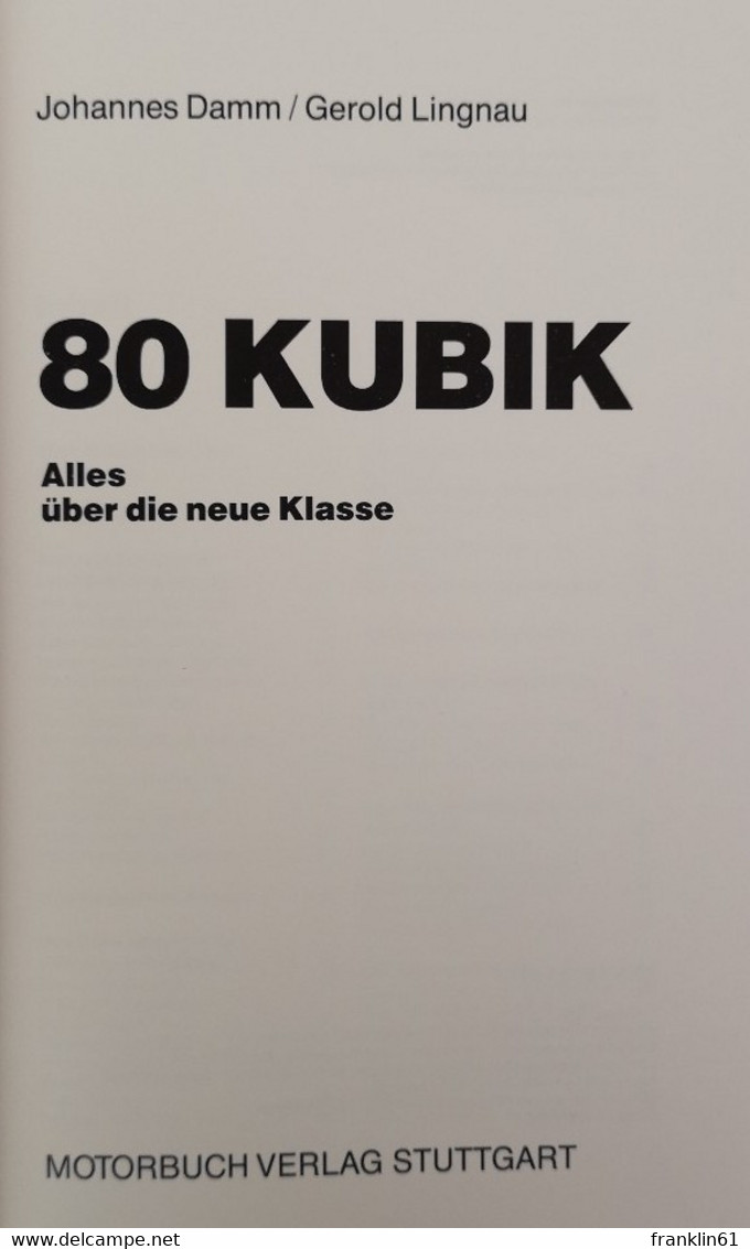 80 Kubik. Alles über Die Neue Klasse. - Técnico