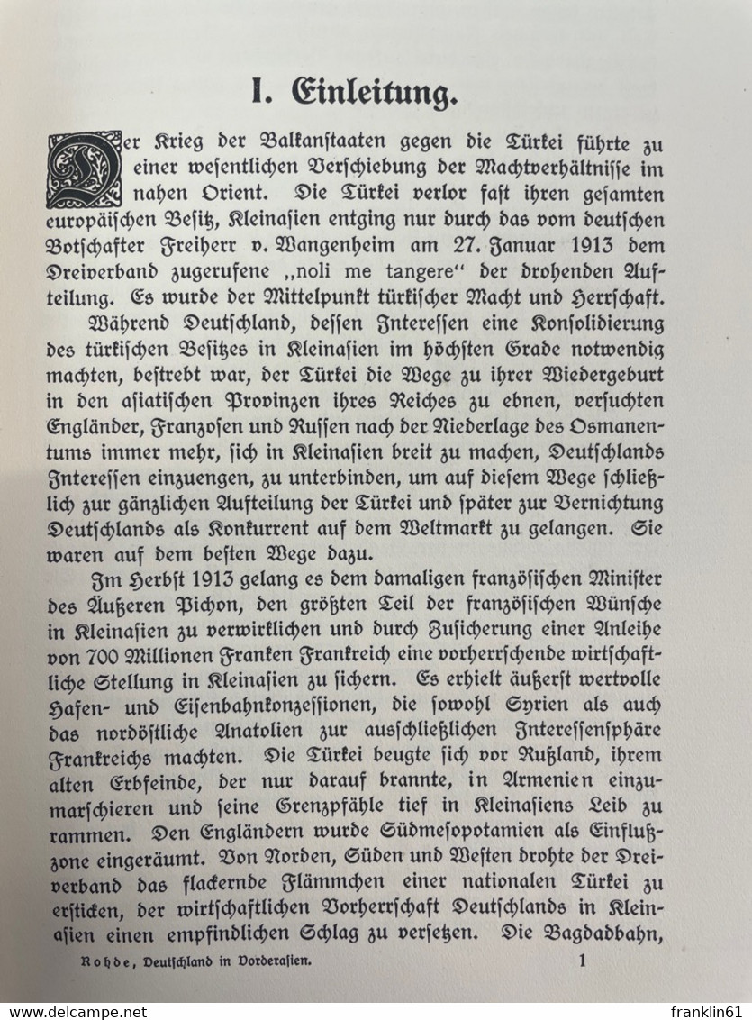 Deutschland In Vorderasien. - Polizie & Militari