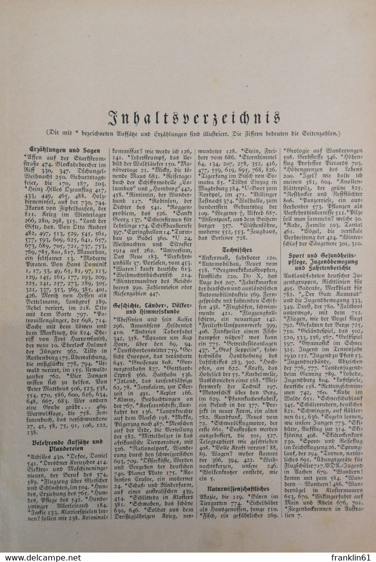 Der Gute Kamerad. Illustrierte  Knaben-Zeitung. 45.Folge. - Autres & Non Classés