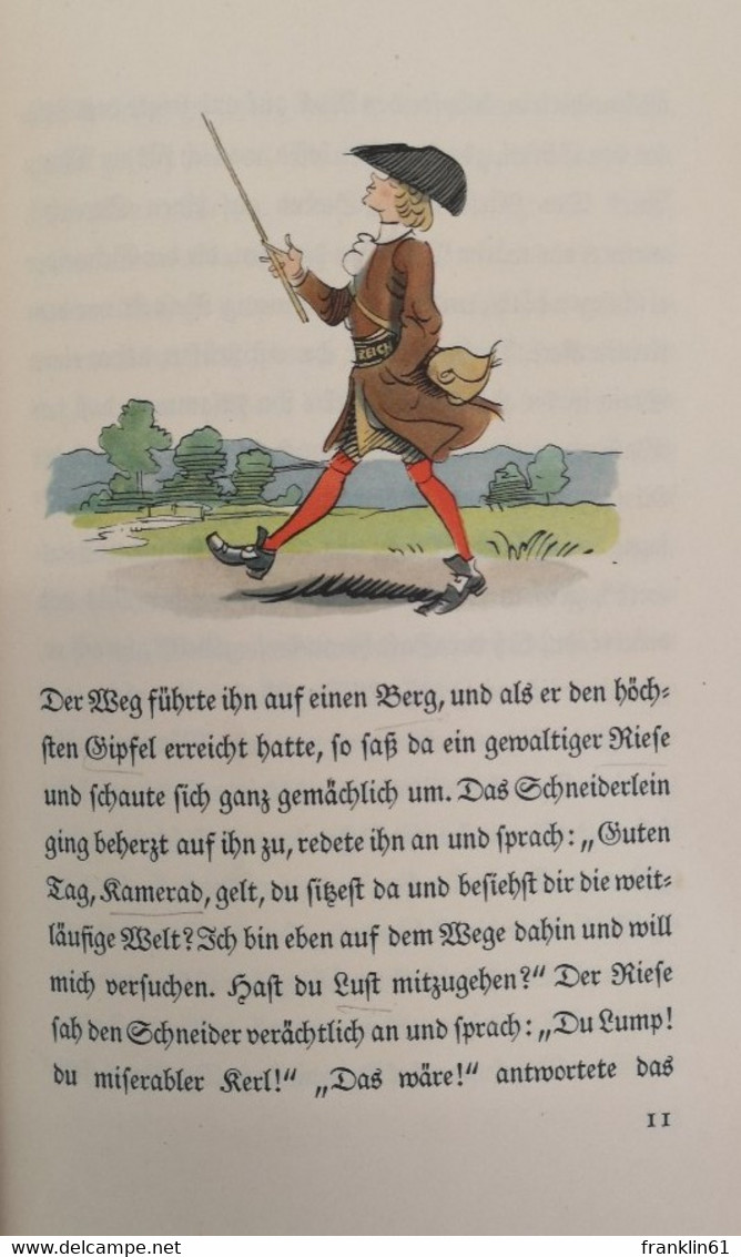 Das Tapfere Schneiderlein. Mit Farbigen Bildern Von Fritz Kredel. - Contes & Légendes