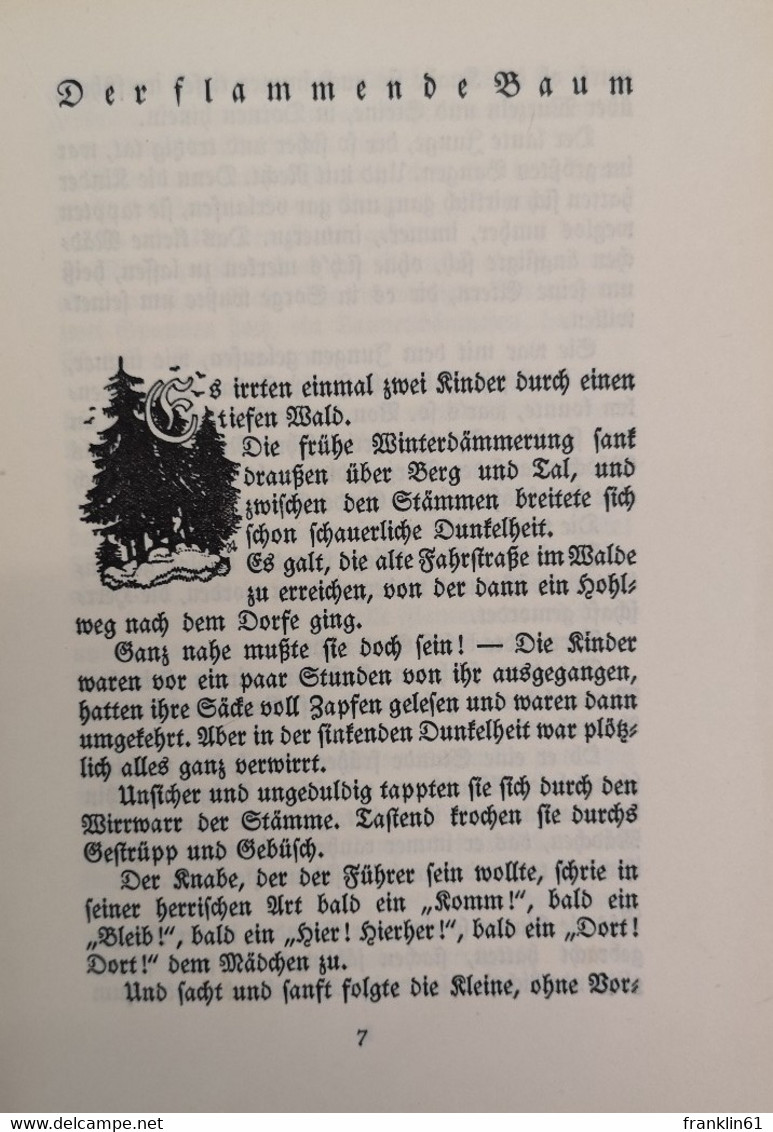 Der Flammende Baum. Ausgewählte Märchen. - Racconti E Leggende