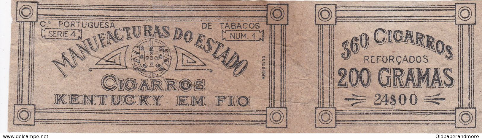 My Box 2 - PORTUGAL - LABEL - CIGARROS KENTUCKY - OLD CIGAR LABEL - TOBACCO LABEL - Etichette