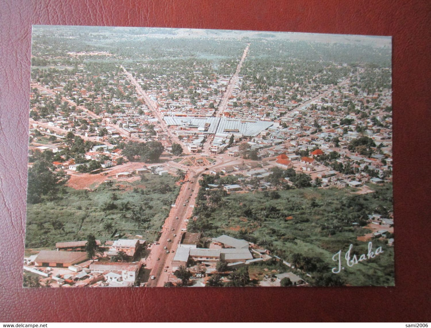 CONGO POINTE NOIRE VUE GENERALE DU ROND POINT LUMUMBA ET MARCHE CENTRAL VUE AERIENNE - Pointe-Noire