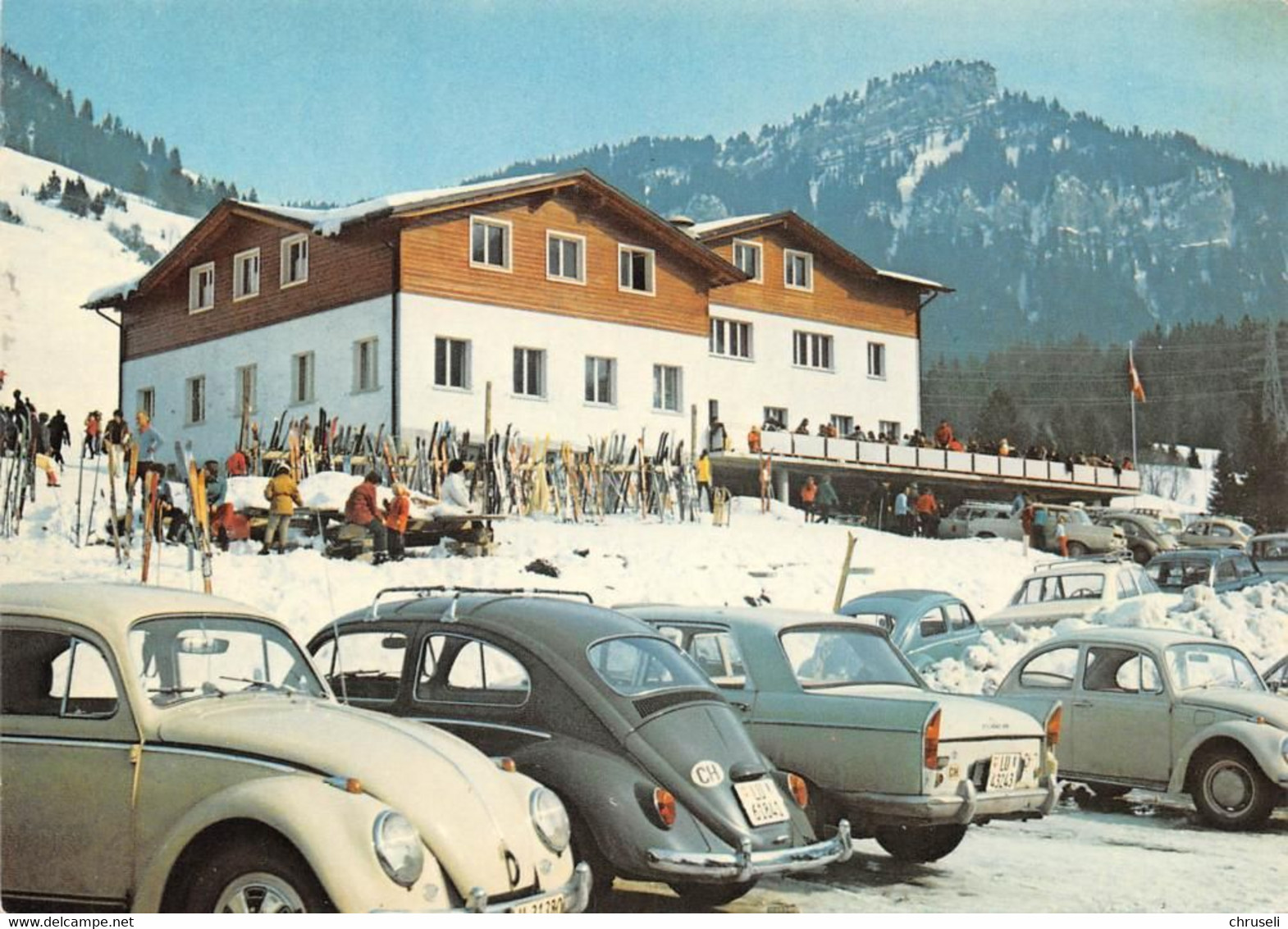 Gfellen Entlebuch Skilift Finsterwald VW Autos - Entlebuch