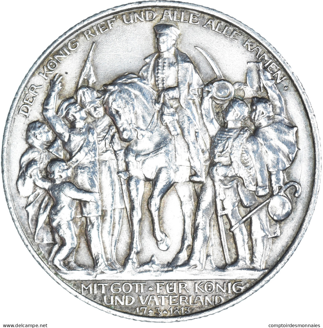 Monnaie, Prusse, 2 Mark, 1913, Berlin, PRUSSE (ROYAUME DE), GUILLAUME II, 2 MARK - Commemorations