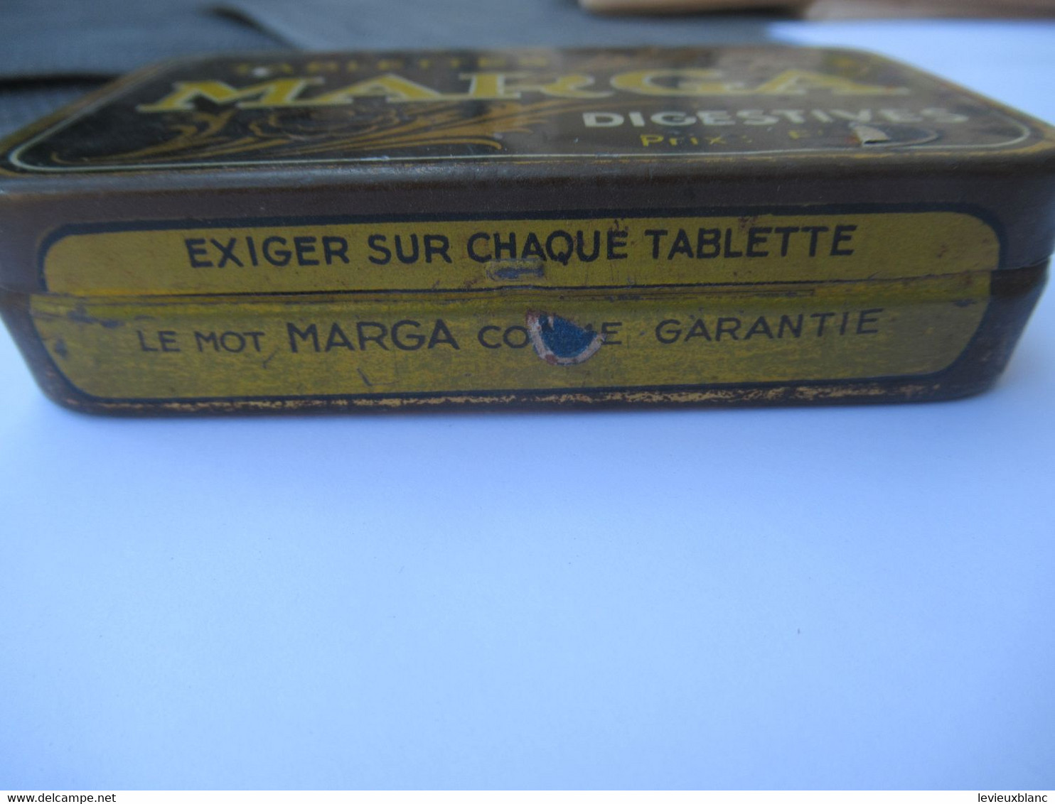 Boite Métallique/Pharmacie/Tablettes MARGA Digestives/Coopération Pharmaceutique Française/MELUN/Vers 1930-1960  BFPP224 - Cajas