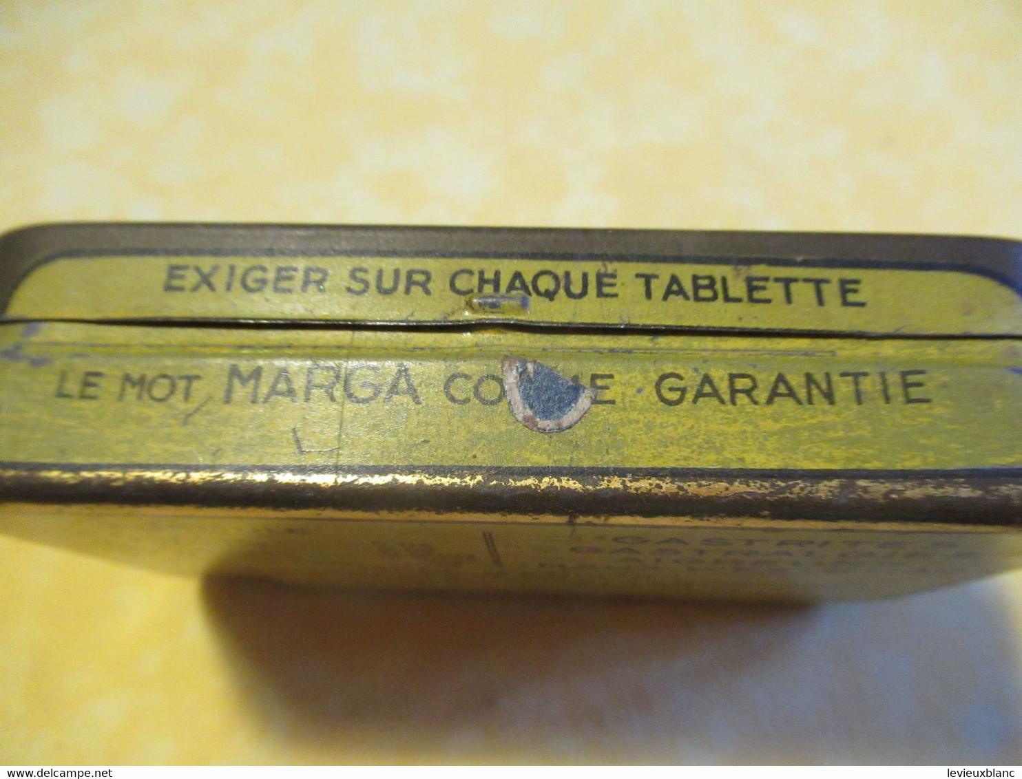 Boite Métallique/Pharmacie/Tablettes MARGA digestives/Coopération Pharmaceutique Française/MELUN/Vers 1930-1960  BFPP224