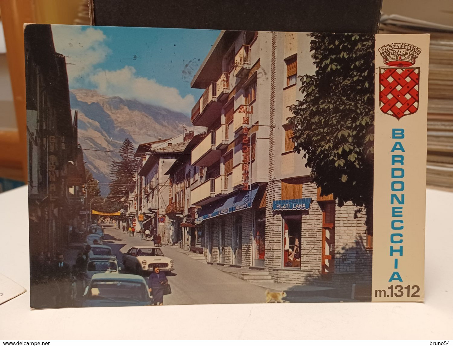 2 Cartoline Bardonecchia Provincia Di Torino Anni 70,via Medail ,rifugio Sommeiller,lago E Colle,ghiacciao E Skilift - Other Monuments & Buildings
