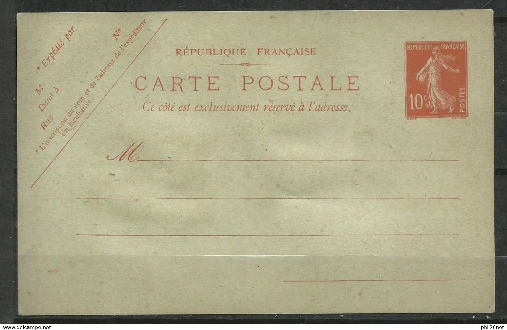 France Entier N° 138 E 1  Neuf    B/TB      Voir Scans  Soldé ! ! ! - Standard Postcards & Stamped On Demand (before 1995)