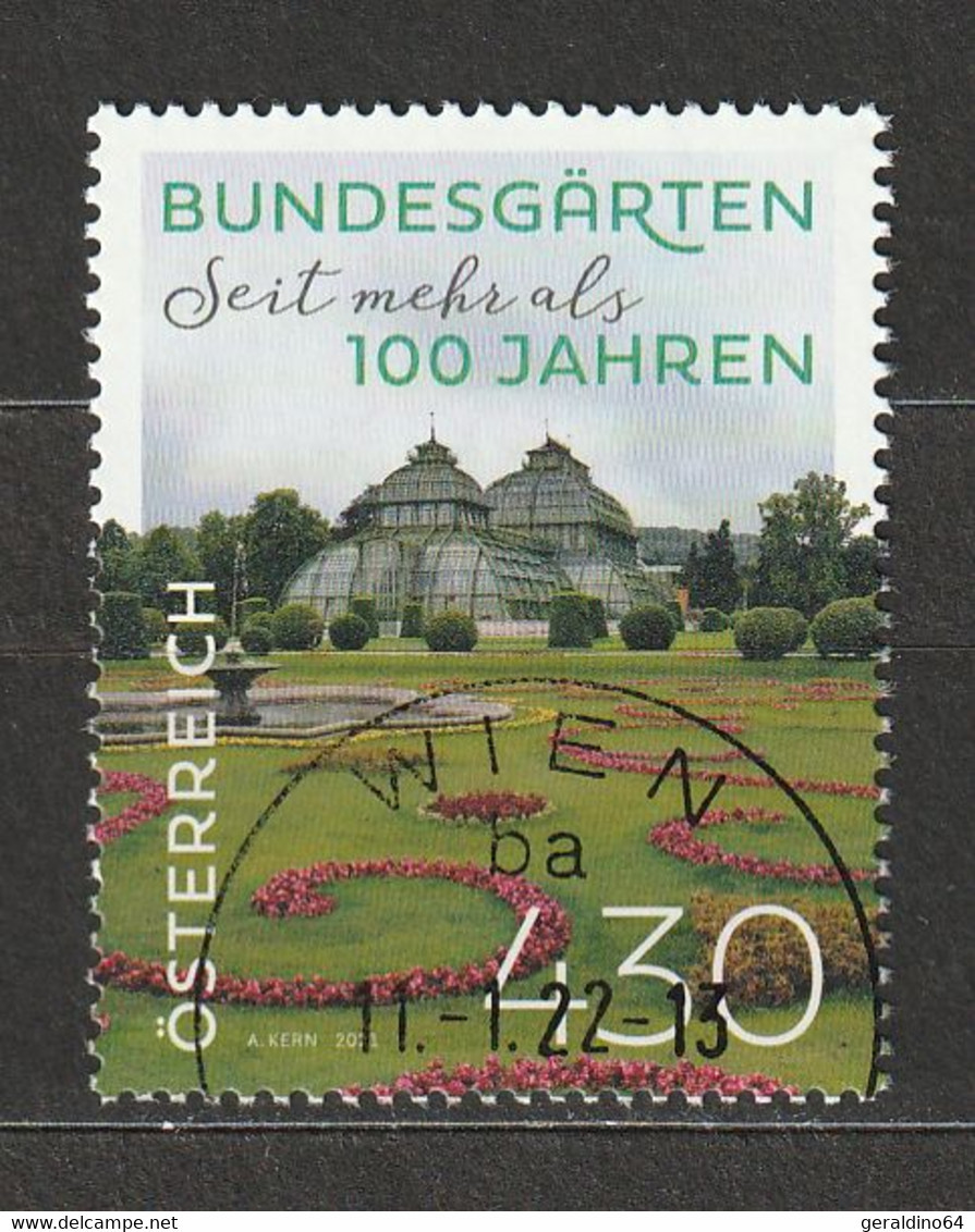 Österreich 2021 Bundesgärten Mit Rosenduftlack Mi 3586 Gestempelt - Used Stamps