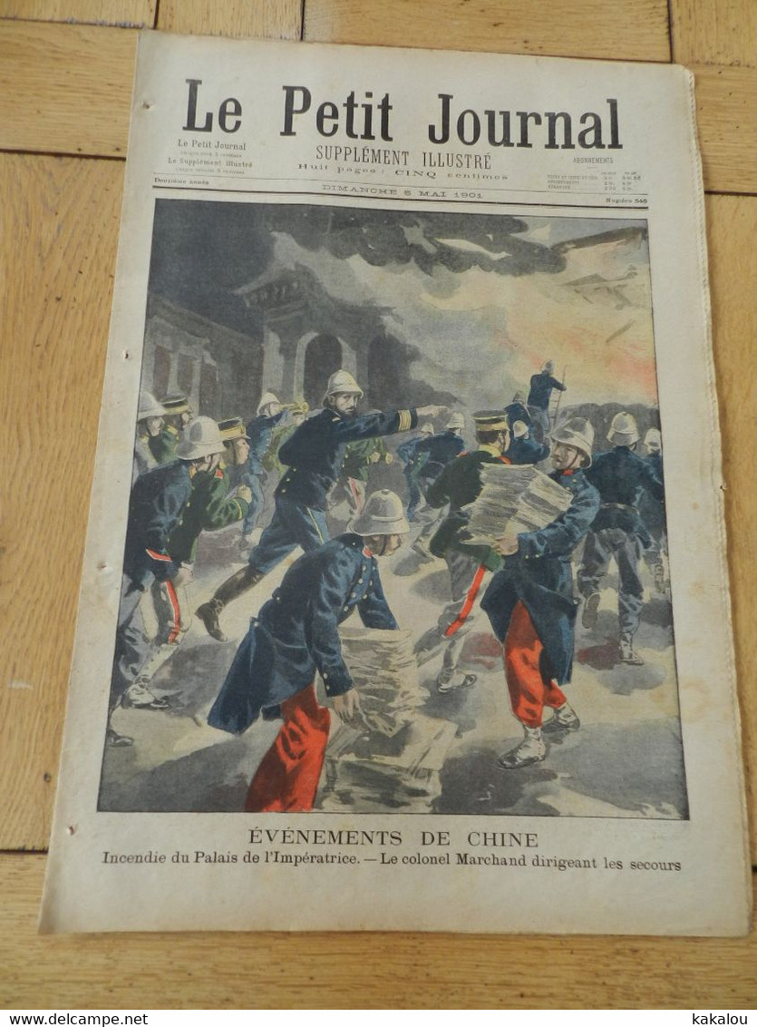 Le Petit Journal 1901 événements De Chine / La Croix De La Ville De Paris - 1900-1949