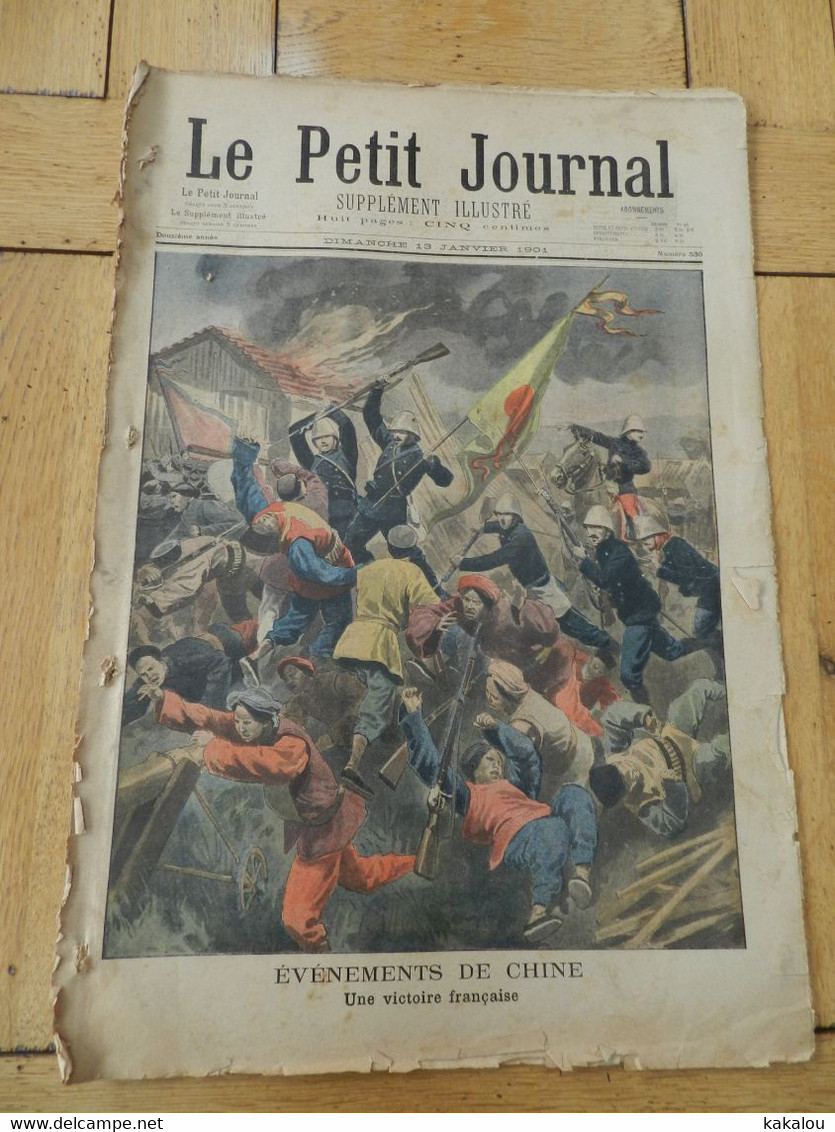 Le Petit Journal 1901 événements De Chine / Invention Jenner Et La Vaccine /émouvante Cofrontation - 1900-1949