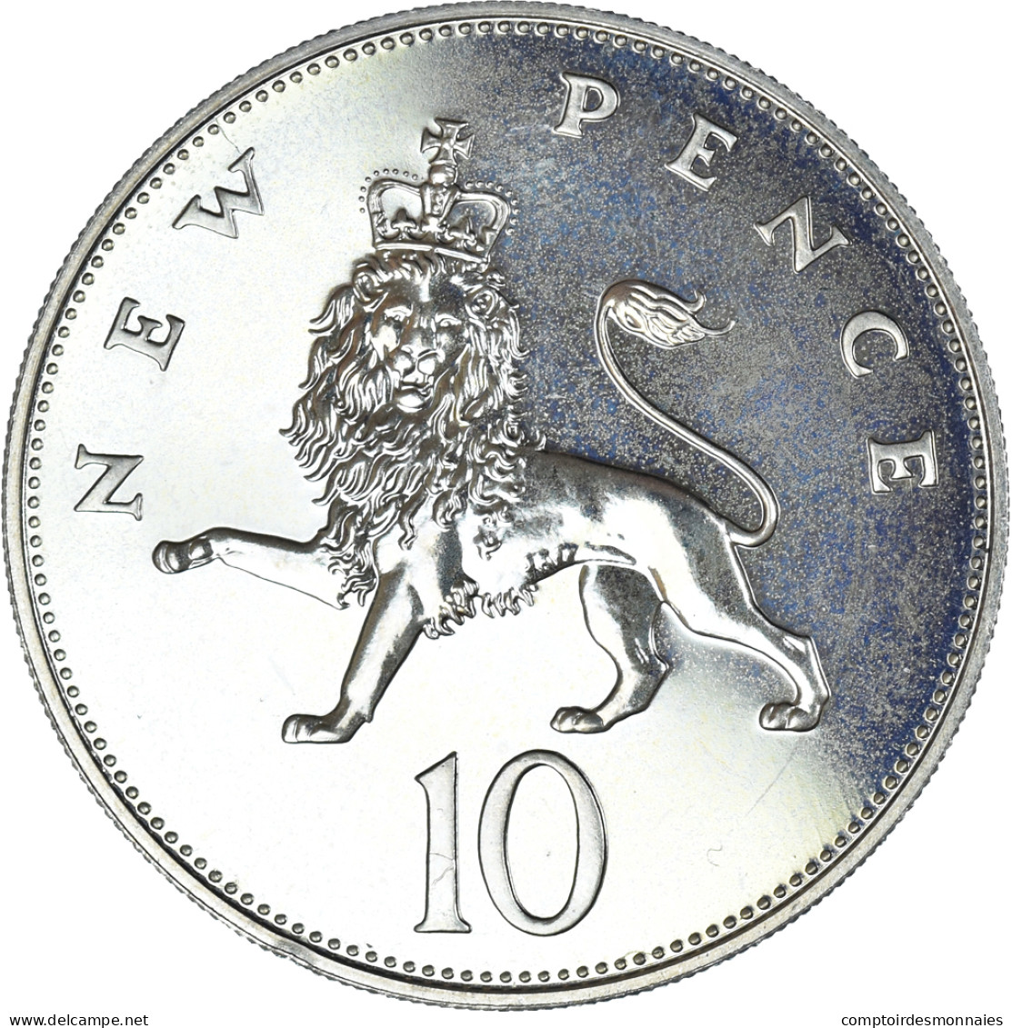 Monnaie, Grande-Bretagne, Elizabeth II, 10 New Pence, 1976, BU, SPL - 10 Pence & 10 New Pence